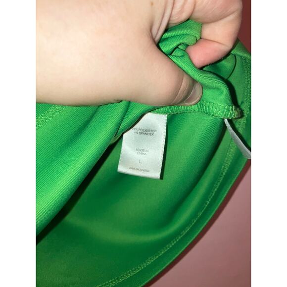 New York & Company green one shoulder top size large - Picture 3 of 5